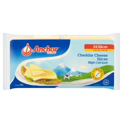 ANCHOR SLICED CHEESE VALUE PACK 400G