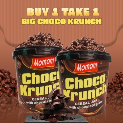[BUY 1 TAKE 1] Momom Chocolate Krunch, Crunchy Cereal Snack with Chocolate Glazed (360 Grams) Desser